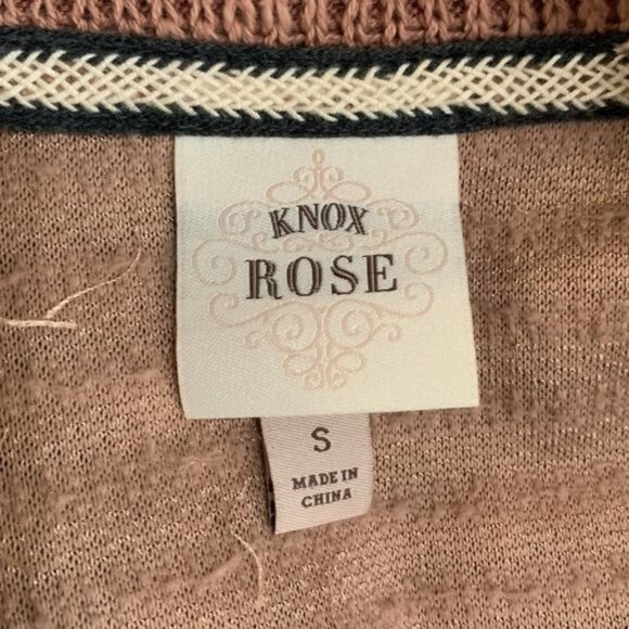 Knox Rose Sweater Womens Small Cardigan Jacket Top Pink Fall Winter Casual Work - Picture 11 of 12